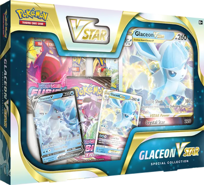 Pokemon TCG: Leafeon / Glaceon Eevee Evolutions VSTAR Special Collection (Individuals) [In Stock, Ship Today] - Glaceon