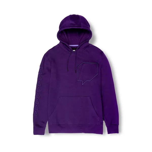 Twitch Glitch Zip Pocket Hoodie - Purple 3X-Large