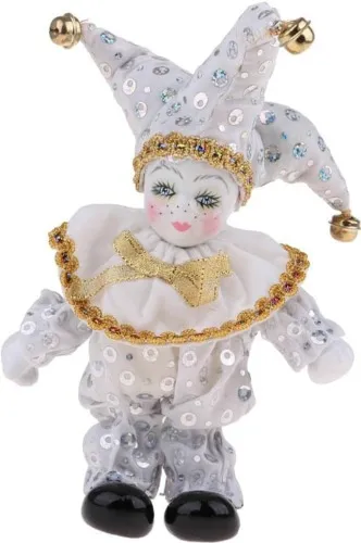 Porcelain Harlequin Doll