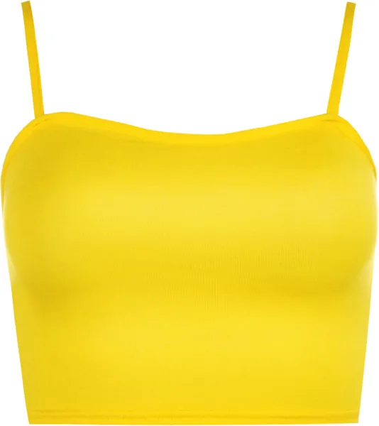 WearAll Womens Strappy Sleeveless Ladies Bralet Crop Stretch Vest Top - 8-14
