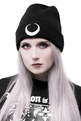 Luna Beanie [B] | One Size / Black / 100% Super Soft Acrylic made in CN