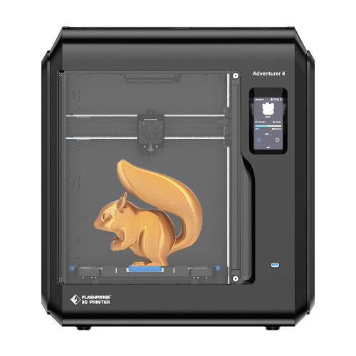 Flashforge Adventurer 4 Leveling-Free 3D Printer with Quick Removable 240℃/265℃ Hign Temp Nozzle, Flexible CNC Platform and HEPA13 air Filter, Remote Video Monitoring,Build Volume:220×200×250mm