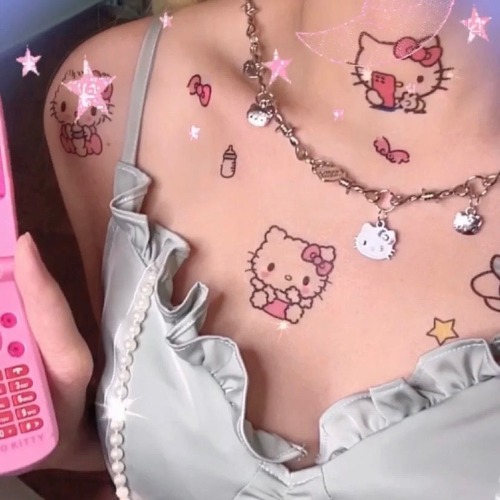 Kawaii Kitten Temporary Tattoo Pack