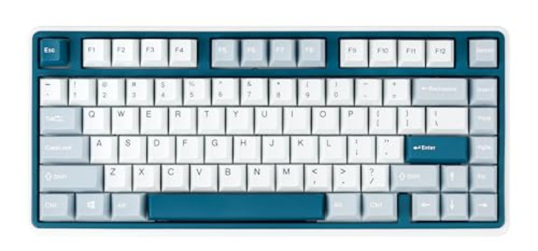 Varmilo Minilo VXT81 Bluebell 75% Hotswap Bluetooth RGB Double Shot ABS Mechanical Keyboard (Kailh Prestige Silent) - Kailh Prestige SIlent