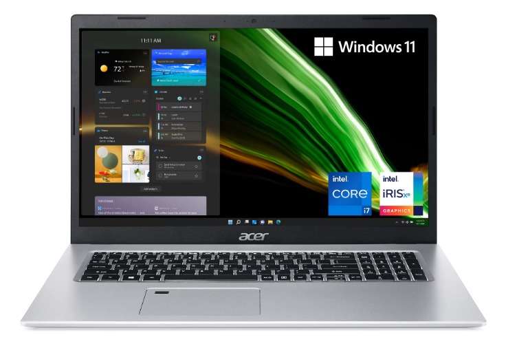 Acer Aspire 5 A517-52-75N6 Laptop | 17.3" Full HD IPS Display | 11th Gen Intel Core i7-1165G7 | Intel Iris Xe Graphics | 16GB DDR4 | 512GB SSD | WiFi 6 | Fingerprint Reader | BL Keyboard | Windows 11 - i7-1165G7/ 17.3" Notebook Only