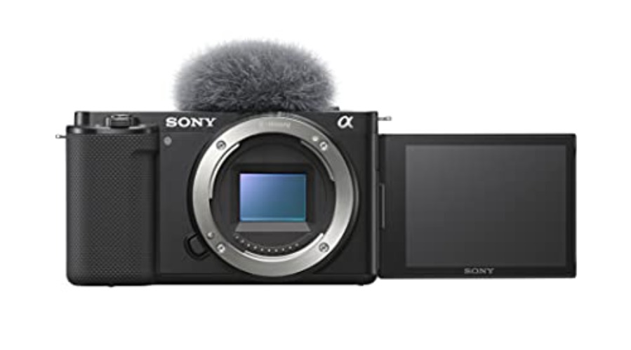 Sony Alpha ZV-E10 - APS-C Interchangeable Lens Mirrorless Vlog Camera - Black - Black - Camera Only - Base