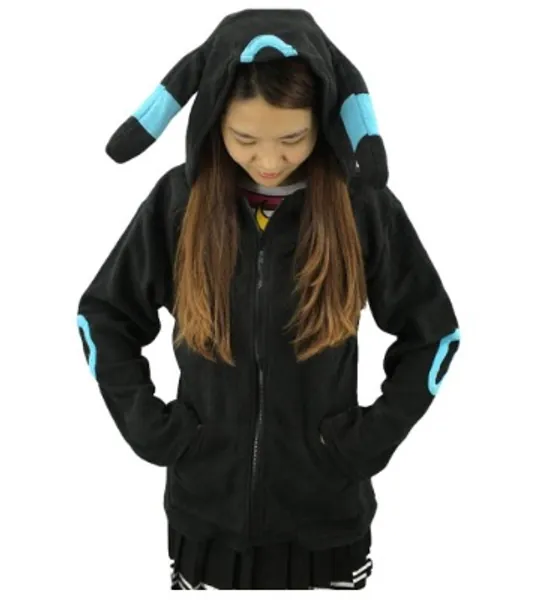 King Ma Unisex Cute Cartoon Zipper up Hoodie Tops Cosplay Costume