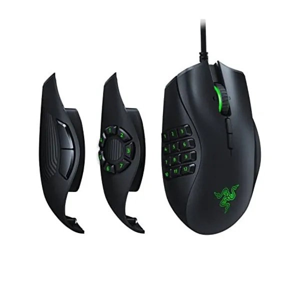 
                            Razer Naga Trinity Gaming Mouse: 16,000 DPI Optical Sensor - Chroma RGB Lighting - Interchangeable Side Plate w/ 2, 7, 12 Button Configurations - Mechanical Switches
                        