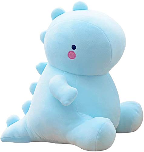 Cute Charming Cartoon Fashion Funny Pretty Dinosaur Stuffed Animals Shape Big Hugging Pillow Soft Plush Toy Doll Ultra Fabric Bed Rest Chair Bolster Nursery Decoration Gift for Kids Plush Doll (Blue) - Blue