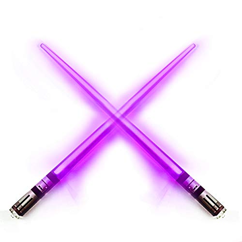 Chop Sabers Light Up Lightsaber Chopsticks, 1 Pair, Purple - 1 Pair - Purple
