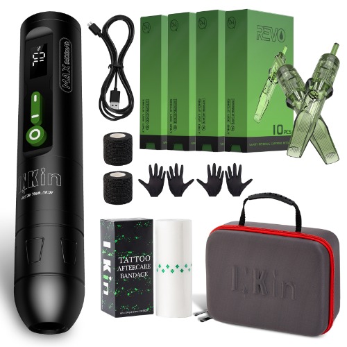 INKin CL2 Max Wireless Tattoo Pen, Professional Tattoo Machine Kit for Beginners and Artists | NO INK
