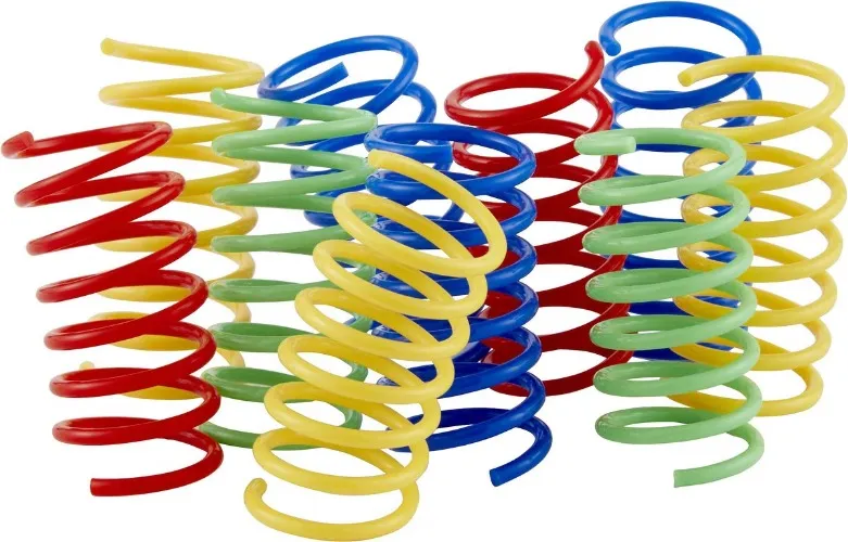 Frisco Colorful Springs Cat Toy, 10 count