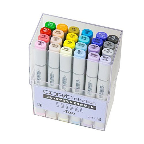 Too Copic sketch comic illustrations 24 color set - Brand New