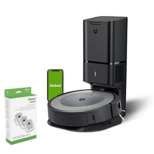 iRobot Roomba i3+ (3550) Robot Vacuum with Clean Base Automatic Dirt Disposal Bags - i3+ w/ Clean Base Bags 3 Pack