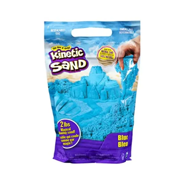 
                            Kinetic Sand The Original Moldable Sensory Play Sand, Blue, 2 Pounds
                        