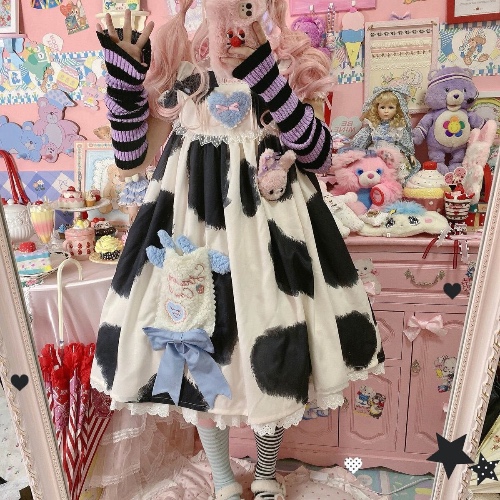 Milky Cow Lolita Dress - Black