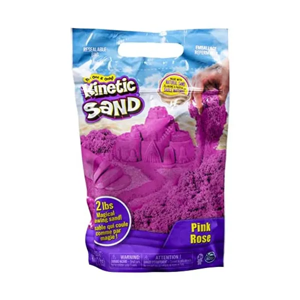 
                            Kinetic Sand The Original Moldable Sensory Play Sand, Pink, 2 Pounds
                        