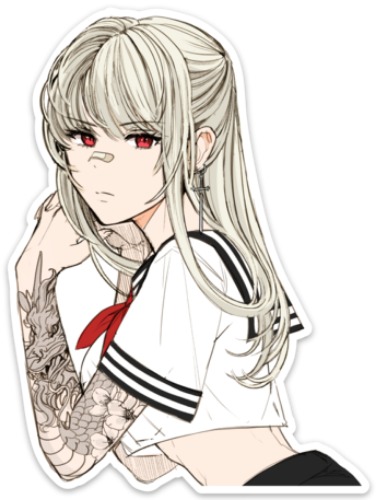 Beautiful & Damned Sticker