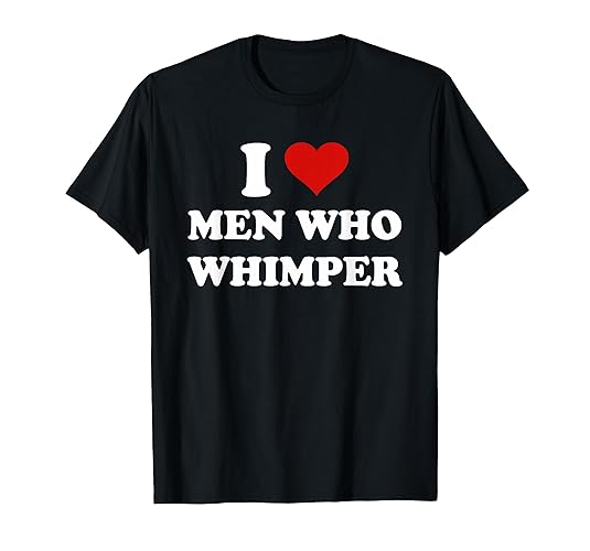 I Love Men Who Whimper Funny I Heart Men Who Whimper T-Shirt - Women - Red Heather - 3X-Large
