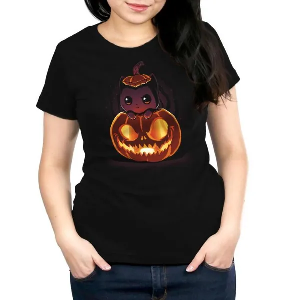 Pumpkitten - T-Shirt / Womens / M