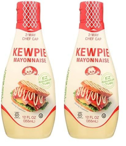 Kewpie Squeeze Tube Mayonnaise - 12 Oz, ivory (Pack of 2) - Mayonnaise - 12 Fl Oz (Pack of 2)