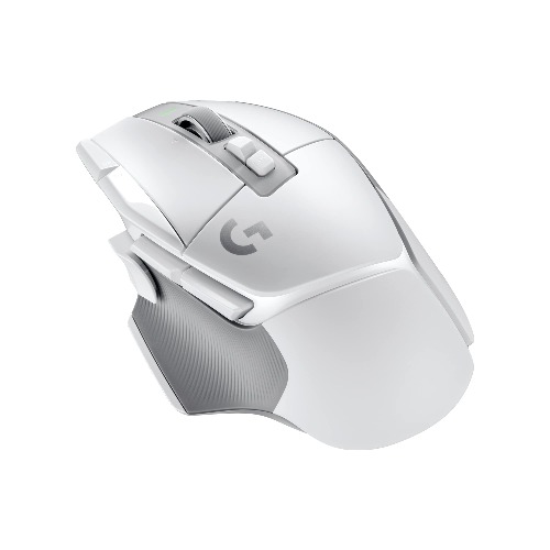 Logitech G502 X LIGHTSPEED Wireless mouse with LIGHTFORCE hybrid optical-mechanical switches, HERO 25K gaming sensor, compatible with PC - macOS/Windows - White - White Wireless Non-RGB