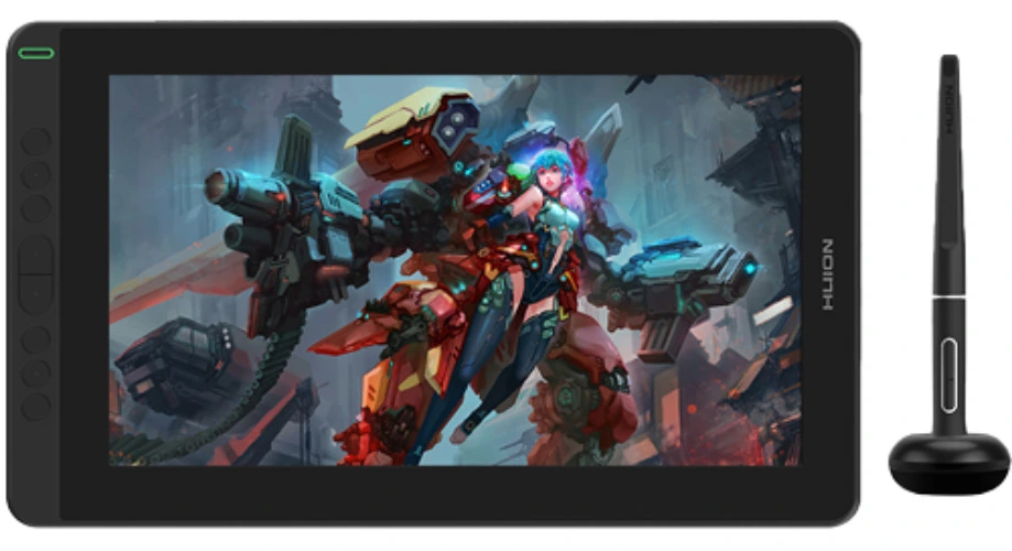 HUION Kamvas Pro 13 Tableta Grafica con Pantalla, Monitor de Dibujo con Pantalla de Laminación Completa, Lápiz sin Batería 13.3 Pulgadas Pantalla de Lápiz con Soporte para Chromebook, Windows y Mac