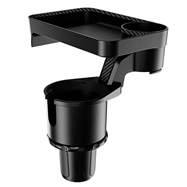 Color You Car Cup Holder Tray for Car Large Car Cup Holder Expander with Tray Detachable Cup Holder Tray Car Food Tray Cup Holder Universally Fits for Vehicles, RVs, Golf Carts, UTVs (Large) - 