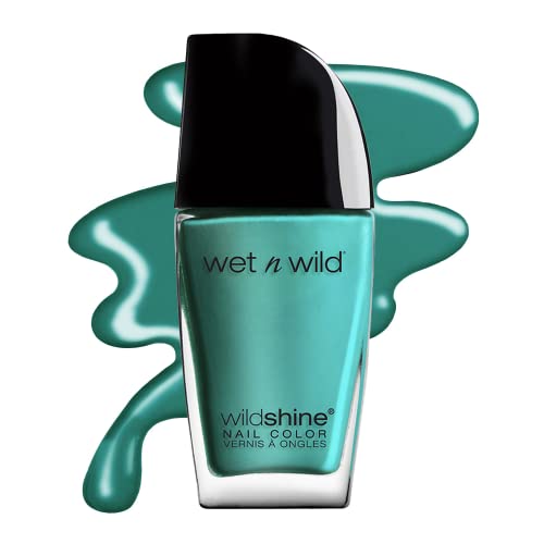 Wet n Wild Wild Shine Nail Color Teal Blue Be More Pacific,0.41 Fl Oz (Pack of 1) - Be More Pacific
