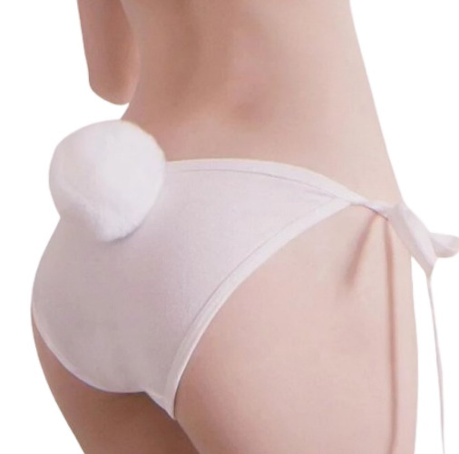 Bunny Tail Undies - White