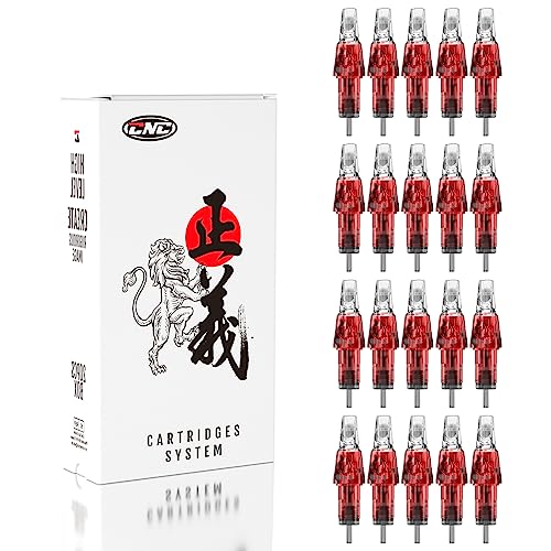 CNC 20Pcs Tattoo Cartridges Needles Disposable Mixed #12 Standard Round Magnum Curved Magnum 7RM 9RM 11RM 13RM Tattoo Needles EN04X-20KIT-O - #12 Standard RM