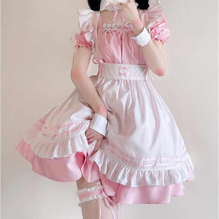 Lolita Master Maid Dress | Pink / M