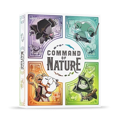 Unstable Games - Command of Nature Base Game - from The Creators of Unstable Unicorns - A Competitive Strategic Deck-Building Card Game for Kids, Teens, Adults - Base Game