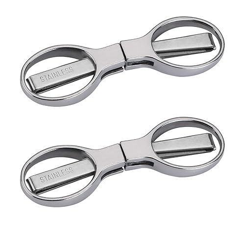 2Pcs Folding Scissors,Safe Portable Travel Scissors,Stainless Steel Telescopic Cutter Used for Home Office, Safety Portable Travel Trip Scissors,Christmas Best Gift - Non-hangable Scissors