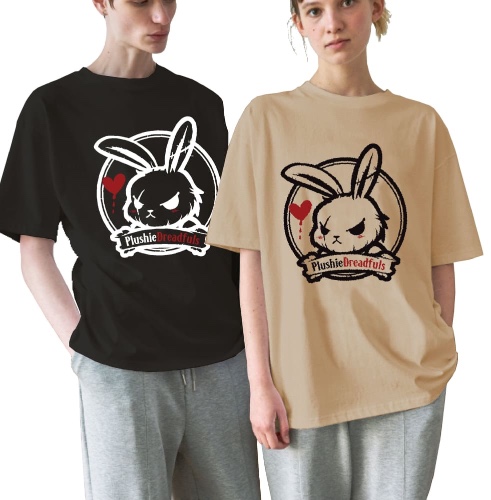 Plushie Dreadfuls Logo T-shirt - XL / Beige