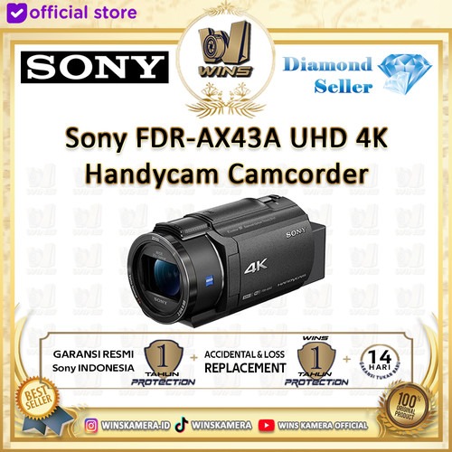 Sony FDR-AX43A UHD 4K Handycam Camcorder