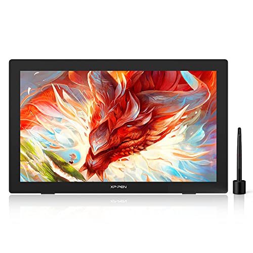 XPPen Artist24 FHD Drawing Tablet with Screen - 23.8" 2K Drawing Monitor Full-Laminated Pen Display with 8192 Pressure Levels and Battery-Free Pen, Adjustable Stand for Digital Drawing and Animation - 23.7 Inch