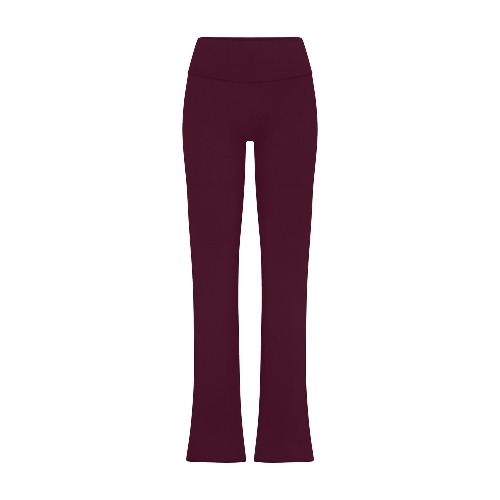 COTTON JERSEY FOLDOVER PANT | DEEP BERRY