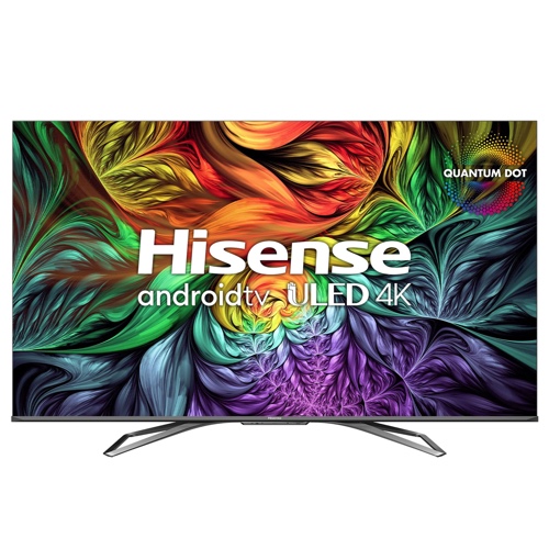 Hisense 55U88G - 55" Smart 4K Premium UHD HDR QLED 120 Hz Dolby Vision HDR10+ Android TV with Quantum Dot Technology (Canada Model) (2021), Black - 55" QLED Premium - U88G (2021)