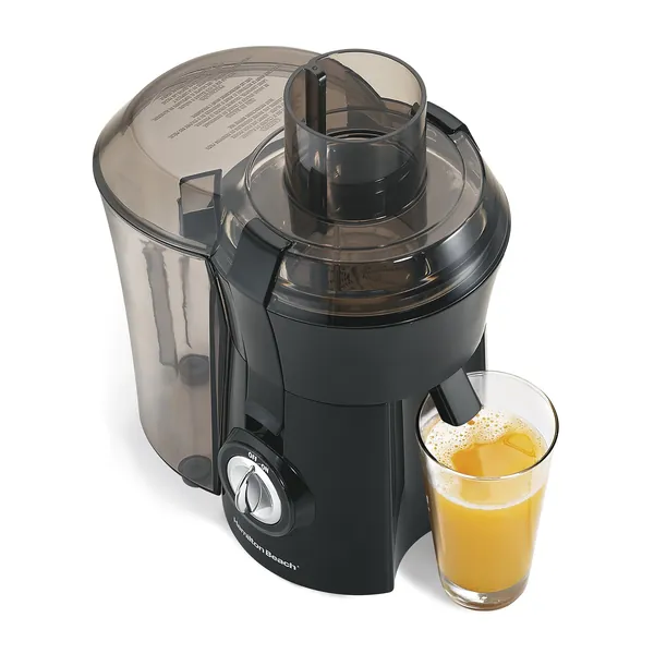Hamilton Beach Juicer Machine, Big Mouth Large 3€ Feed Chute for Whole Fruits and Vegetables, Easy to Clean, Centrifugal Extractor, BPA Free, 800W Motor, Black