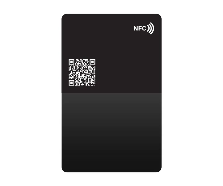 Metal Black Series NFC Digital Business Card Blackout Black