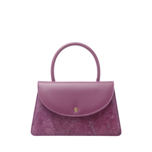 Ellie Vegan Top Handle Bag - Lavender
