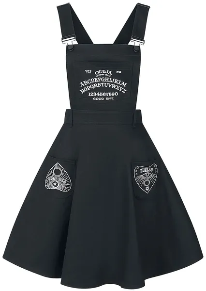 Hell Bunny Samara Sun Moon Ouija Board Gothic Wicca Witchcraft Pinafore Dress - X-Large