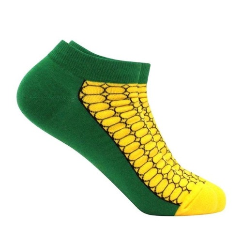 Corn of the Cob Ankle Socks from the Sock Panda - Large