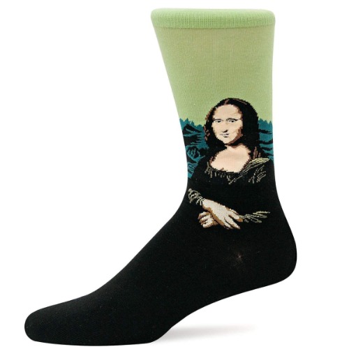 Famous Art Socks (Men's & Women's Sizes) - Mona Lisa / Adult Large