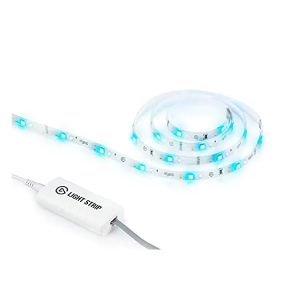 
                            Corsair Elgato Elgato Light Strip RGBWW LEDs, 2000 lumens, 16 Million Colors, Warm/Cold White, app Control, iOS, Android, PC, Mac, Stream Deck Integration
                        