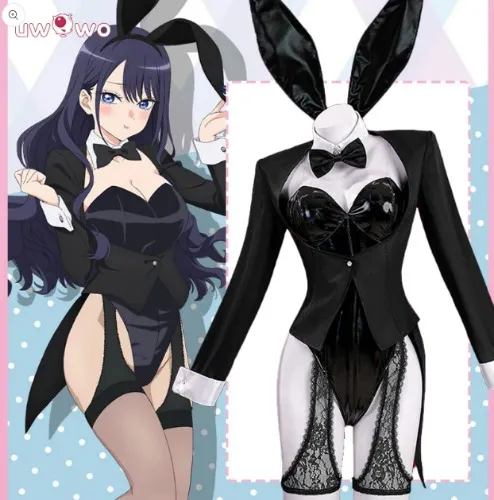 Anime My Dress-Up Darling S2 Marin Kitagawa Black Bunny Suit Cosplay Costume