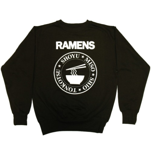 Japanese Ramens Pullover Sweatshirt - Black / L
