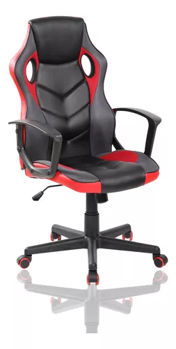 Silla Gamer Pc Roja Diseñada En Eco-cuero Alta Calidad Marca Zeyrum Colombia   - $ 396.015
