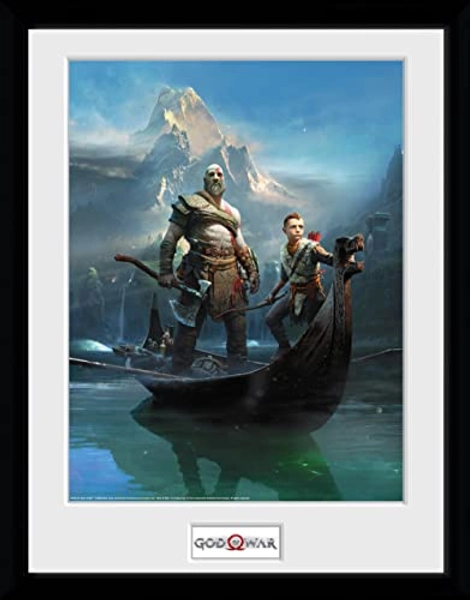 GB eye God of War Key Art 30 x 40cm Framed Collector Print